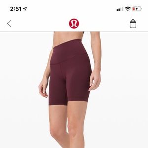 New Lululemon 6” Bike Shorts